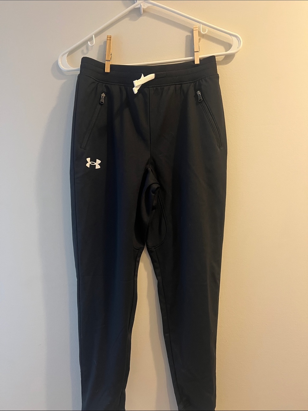 Under Armour Black Sweatpants with White Logo